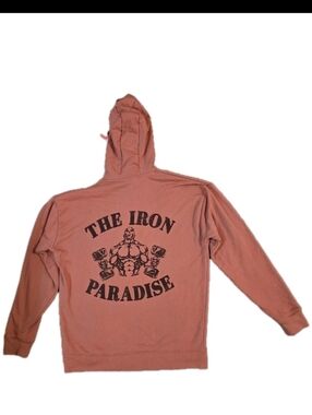 Under Armour Project Rock Iron Paradise Hoodie - Beta Red Mens L Only Wore Once!